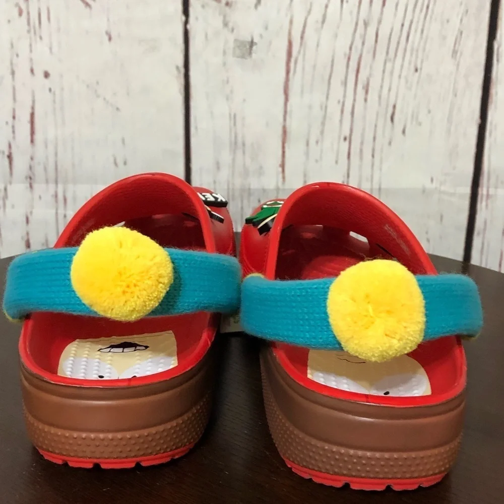 CROCS X SOUTH PARK CARTMAN classic clogs with 8 jibbitz charms size 10 Mens Nwt